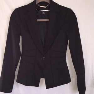 Black white blazer